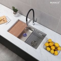 Chậu rửa chén  Bossco BC-ST8046XKS 1 hộc