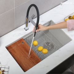 Chậu rửa chén  Bossco BC-ST8046XKS 1 hộc