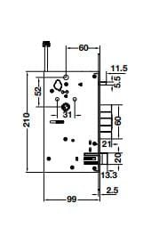 Khóa điện tử Hafele PP9100 912.20.698
