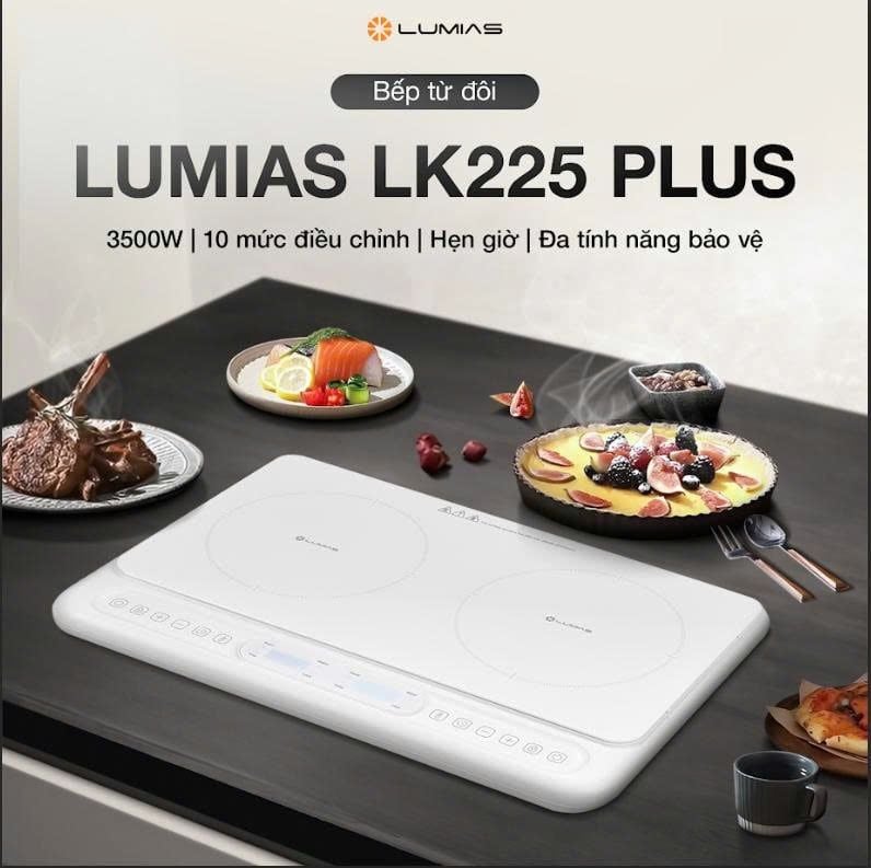 Bếp từ Lumias LK225 Plus 2 vùng nấu