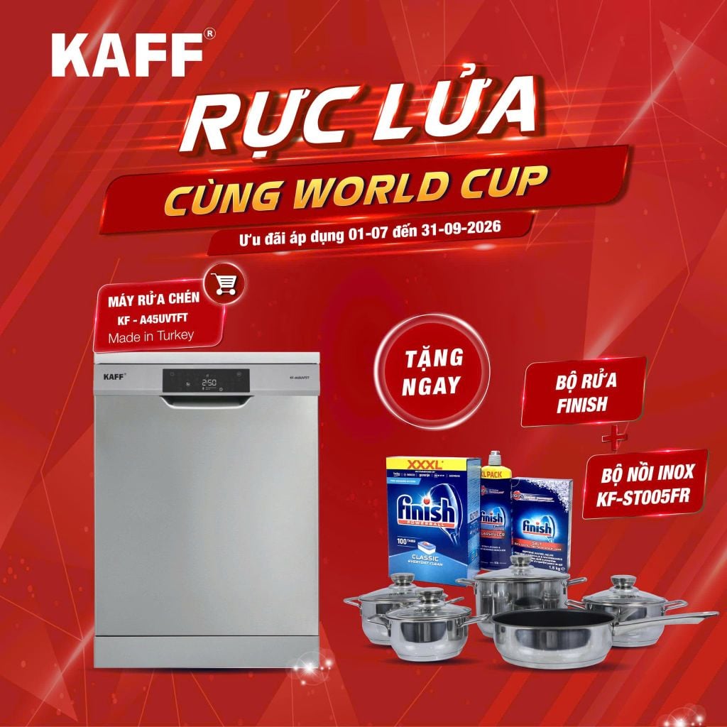 Máy rửa chén KAFF KF-A45UVTFT