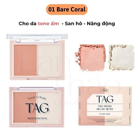  Phấn Má Hồng Highlight Đa Năng TAG Mood Blush Beam 