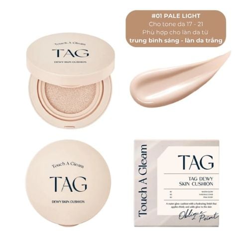  Phấn Nước Căng Bóng Chống Nắng TAG Dewy Skin Cushion SPF50+ PA+++ 