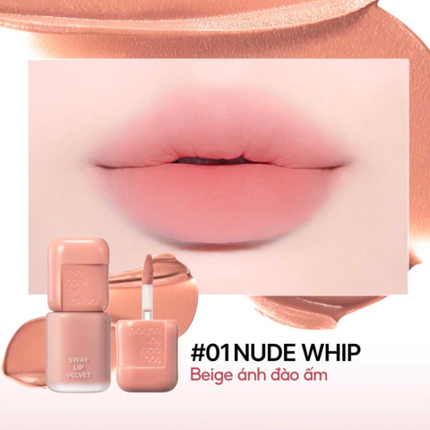  Son Bùn Lì Mờ Too Cool For School Sway Lip Velvet Tint 