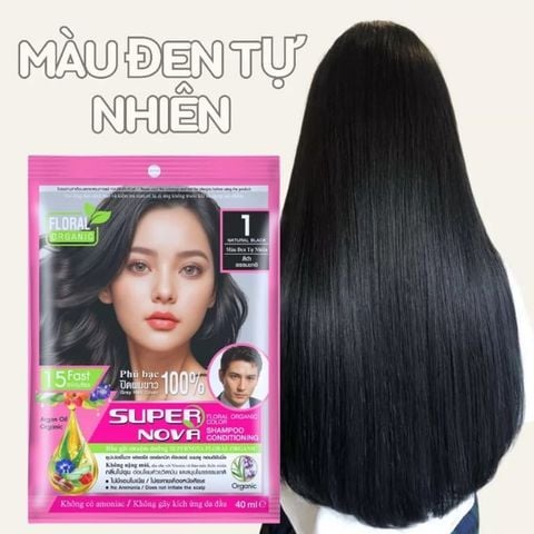  Dầu Gội Nhuộm Dưỡng Supernova Floral Organic 