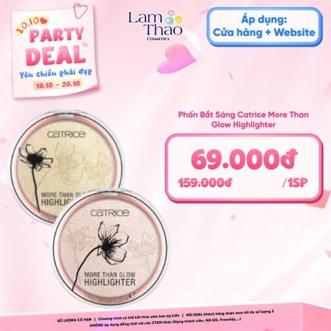  [DEAL SỐC 18/10 - 20/10] Phấn Bắt Sáng Catrice More Than Glow Highlighter 