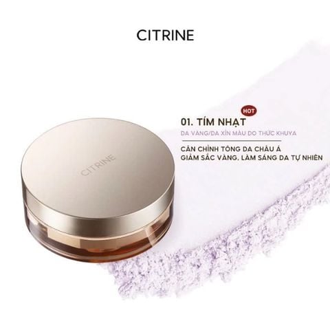  Phấn Phủ Bột Kiềm Dầu Citrine Clear Mist Loose Powder 