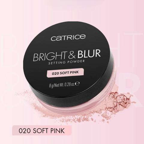  Phấn Phủ Dạng Bột Căng Bóng Nâng Tone Catrice Bright & Blur Setting Powder 