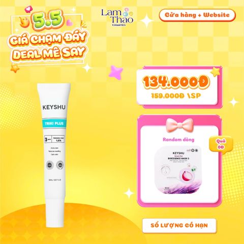  [TẶNG 1 MASK KEYSHU] Serum Giảm Mụn, Làm Dịu Da Keyshu Triki Plus 