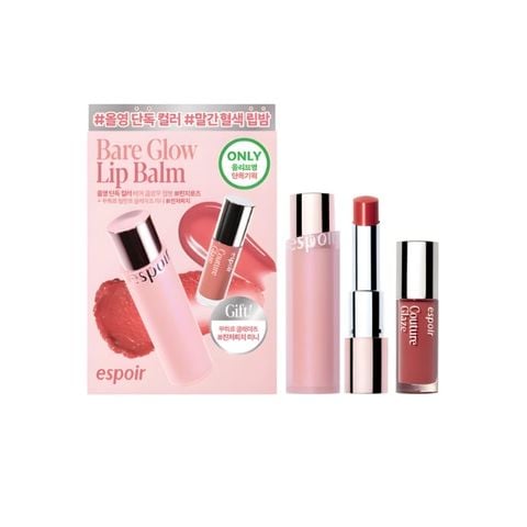  Set Son Espoir Bare Glow Lip Balm Special Set 
