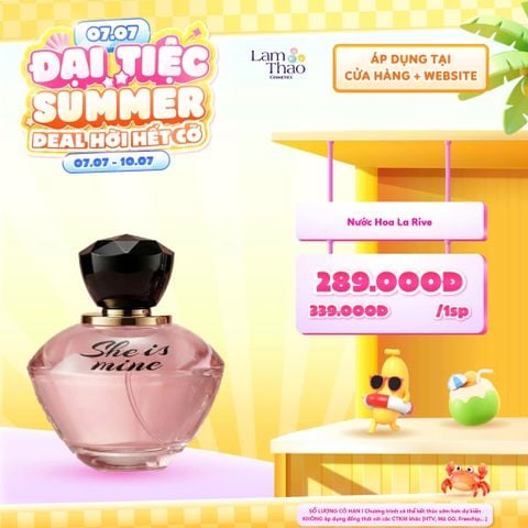  [DEAL SỐC 07.07 - 10.07] [DUY NHẤT QUẬN 9 MUA 2 CHAI TẶNG GƯƠNG CẦM TAY LA RIVE] Nước hoa La Rive She Is Mine EDP 