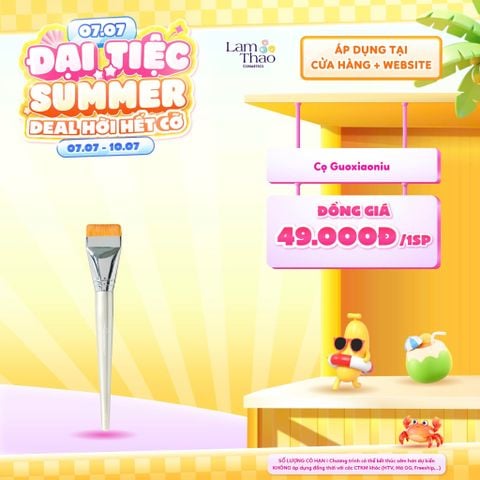  [DEAL SỐC 07.07 - 10.07] [DUY NHẤT QUẬN 9: HOÁ ĐƠN CỌ GUOXIAONIU 299K TẶNG 01 MÚT NỀN GUOXIAONIU] Cọ Tán Nền Đầu Dẹt Rose Gold Guoxiaoniu Foundation Brush 
