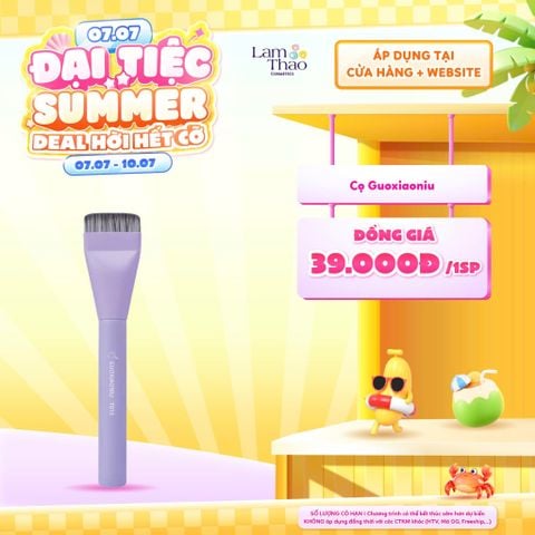  [DEAL SỐC 07.07 - 10.07] [DUY NHẤT QUẬN 9: HOÁ ĐƠN CỌ GUOXIAONIU 299K TẶNG 01 MÚT NỀN GUOXIAONIU] Cọ Tán Nền Guoxiaoniu Bunny Flat Head Foundation Brush 