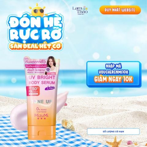  Tinh Chất Chống Nắng Mizumi UV Bright Body Serum Lilac Tone Up SPF 50+ PA++++ 