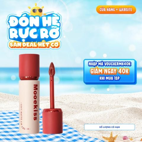  Son Kem Lì Mooekiss Soft Matte Lip Cream 