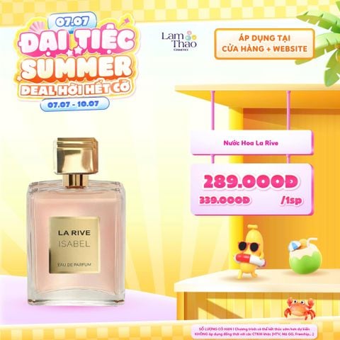  [DEAL SỐC 07.07 - 10.07] [DUY NHẤT QUẬN 9 MUA 2 CHAI TẶNG GƯƠNG CẦM TAY LA RIVE] Nước Hoa La Rive Isabel EDP 