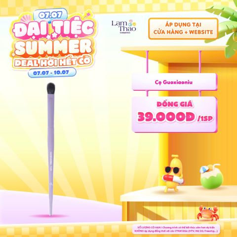  [DEAL SỐC 07.07 - 10.07] [DUY NHẤT QUẬN 9: HOÁ ĐƠN CỌ GUOXIAONIU 299K TẶNG 01 MÚT NỀN GUOXIAONIU] Cọ Phấn Mắt Góc Cạnh Guoxiaoniu Bunny Eyeshadow Brush 