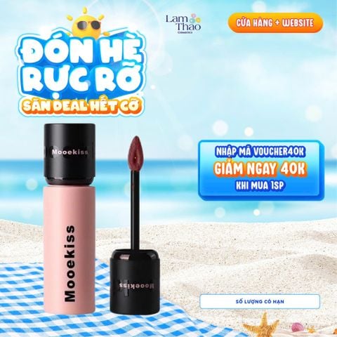 [DUY NHẤT QUẬN 9: DEAL SỐC 30.06 - 09.07] Son Bùn Lì Mịn Mooekiss Velvet Lip Mud 