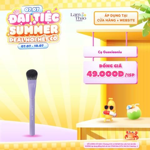  [DEAL SỐC 07.07 - 10.07] [DUY NHẤT QUẬN 9: HOÁ ĐƠN CỌ GUOXIAONIU 299K TẶNG 01 MÚT NỀN GUOXIAONIU] Cọ Má Hồng Nghiêng Guoxiaoniu Bunny Sloped Blush Brush 