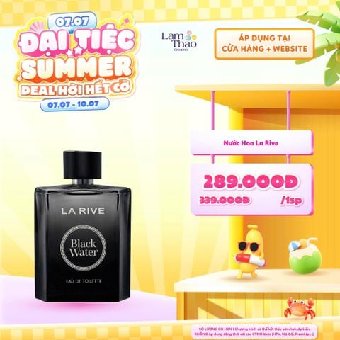  [DEAL SỐC 07.07 - 10.07] [DUY NHẤT QUẬN 9 MUA 2 CHAI TẶNG GƯƠNG CẦM TAY LA RIVE] Nước Hoa La Rive Black Water EDT 