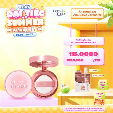  [DEAL SỐC 07.07 - 10.07 MUA MÀU CB05 TẶNG SAMPLE SON INTO YOU 1G] Má Hồng Into You Air Cushion Blush 