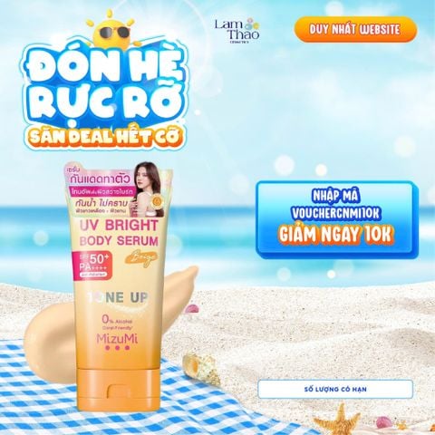 Tinh Chất Chống Nắng Mizumi UV Bright Body Serum Beige Tone Up SPF 50+ PA ++++ Anti-Pollution 