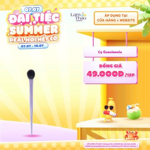  [DEAL SỐC 07.07 - 10.07] [DUY NHẤT QUẬN 9: HOÁ ĐƠN CỌ GUOXIAONIU 299K TẶNG 01 MÚT NỀN GUOXIAONIU] Cọ Má Hồng Guoxiaoniu Bunny Small Blush Brush 