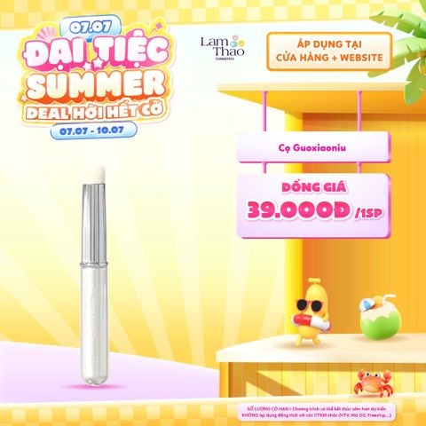  [DEAL SỐC 07.07 - 10.07] [DUY NHẤT QUẬN 9: HOÁ ĐƠN CỌ GUOXIAONIU 299K TẶNG 01 MÚT NỀN GUOXIAONIU] Cọ Môi Cán Ngắn Có Nắp Guoxiaoniu Rose Gold 