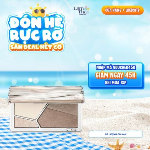  [DUY NHẤT QUẬN 9: DEAL SỐC 30.06 - 09.07 TẶNG CỌ KHỐI 2 ĐẦU CITRINE] Phấn Tạo Khối Citrine Light And Shadow Blending Contour Palette 