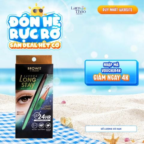  Bút Kể Mắt Lâu Trôi Browit Aurora Stay Eyeliner 