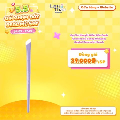  [DEAL SỐC 04.05 - 07.05] Cọ Che Khuyết Điểm Góc Cạnh Guoxiaoniu Bunny Uniquely Angled Concealer Brush 