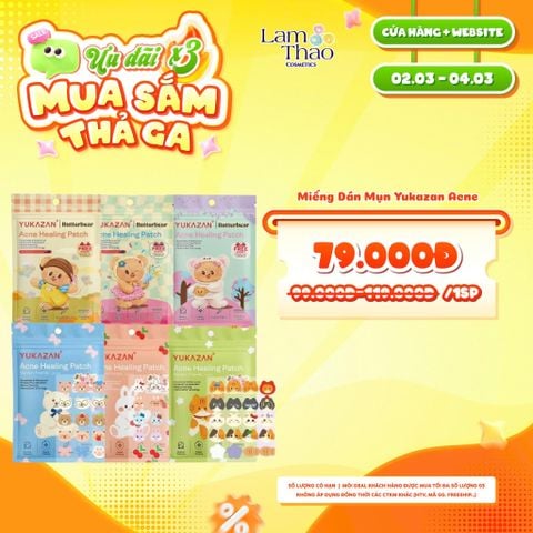  [DEAL SỐC 02.03 - 04.03] Miếng Dán Mụn Yukazan Acne 