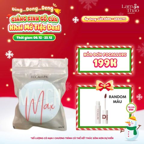  [DEAL SỐC 6.12 - 25.12 MUA HOÁ ĐƠN FOCALLURE 199K TẶNG 01 SON TRUE MATTE LIQUID LIPSTICK] Bông Đánh Phấn Focallure 