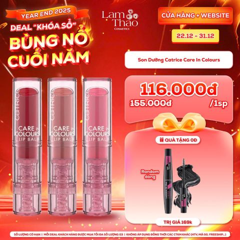  [DEAL SỐC 22.12 - 31.12 TẶNG 01 MASCARA CATRICE] Son Dưỡng Môi Có Màu Catrice Care In Colours Lip Balm 