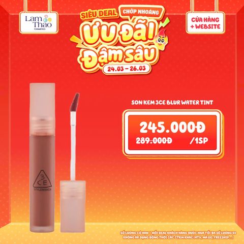 [DEAL SỐC 24.03 - 26.03] Son Kem 3CE Blur Water Tint 