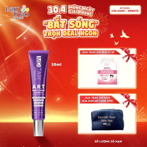  [TẶNG BTT BEFOU OVERSIZE 50 MIẾNG] [HĐ MD CARE 499K TẶNG 01 TÚI DA]  Kem Dưỡng MD Care A.R.T Brightening Complex 