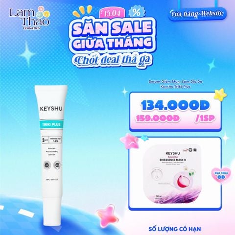  [TẶNG 1 MASK KEYSHU] Serum Giảm Mụn, Làm Dịu Da Keyshu Triki Plus 
