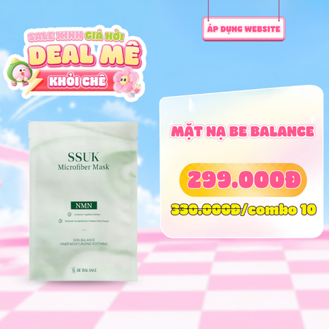  Mặt Nạ Vải Vi Sợi Ngải Cứu Giúp Làm Dịu Da Be Balance Ssuk Micro Fiber Mask 