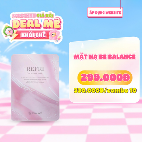  Mặt Nạ Vải Vi Sợi Làm Mát & Dịu Da Tức Thì Be Balance Refri Micro Fiber Mask 