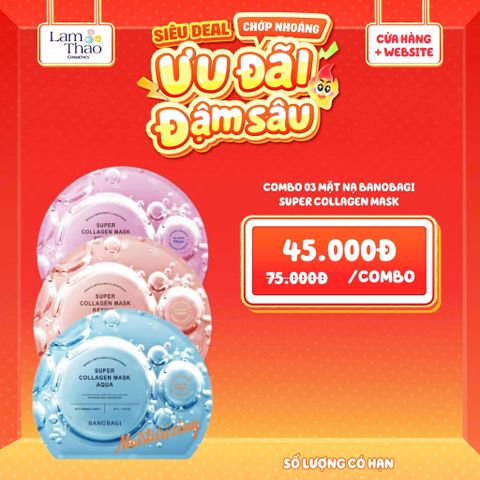 Mặt Nạ Dưỡng Trắng Banobagi Super Collagen Mask 