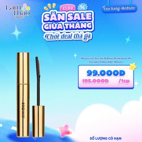  Mascara Làm Dày, Dài Mi Browit By Nongchat My Everyday Endless Night Mascara 