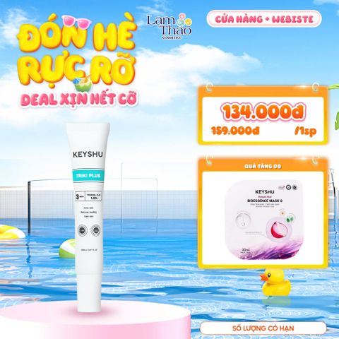  [TẶNG 1 MASK KEYSHU] Serum Giảm Mụn, Làm Dịu Da Keyshu Triki Plus 