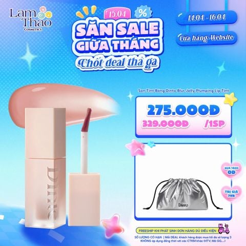  [DEAL SỐC 14.04 - 16.04 TẶNG TÚI RÚT DINTO] Son Tint Bóng Dinto Blur Jelly Plumping Lip Tint 