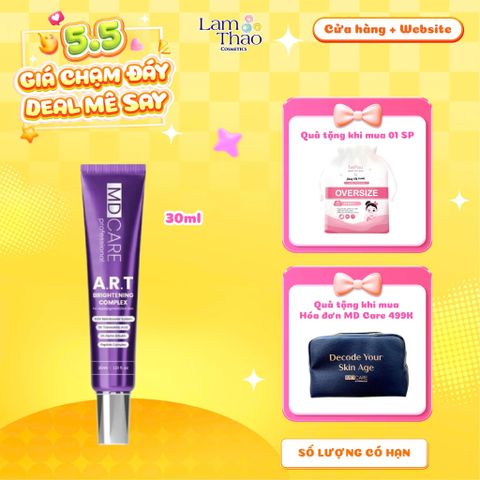 [TẶNG BTT BEFOU OVERSIZE 50 MIẾNG] [HĐ MD CARE 499K TẶNG 01 TÚI DA]  Kem Dưỡng MD Care A.R.T Brightening Complex 