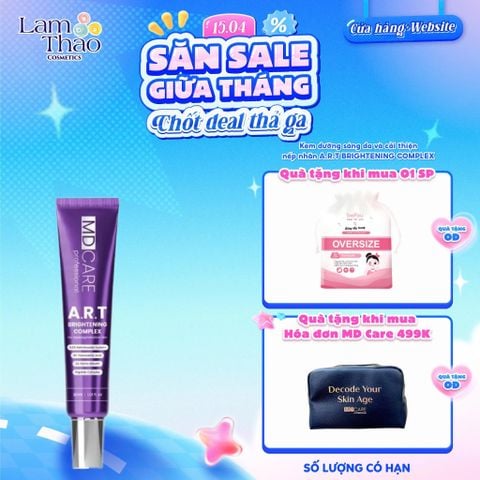 [TẶNG BTT BEFOU OVERSIZE 50 MIẾNG] [HĐ MD CARE 499K TẶNG 01 TÚI DA]  Kem Dưỡng MD Care A.R.T Brightening Complex 