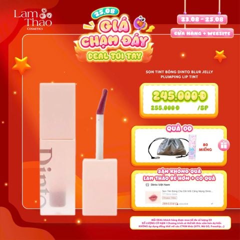  [DEAL SỐC 23.08 - 25.08 TẶNG TÚI RÚT DINTO + BTT IPEK 80 MIẾNG] Son Tint Bóng Dinto Blur Jelly Plumping Lip Tint 