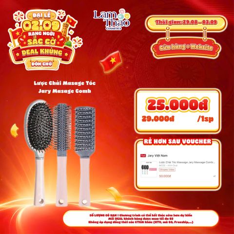  [DEAL SỐC 29.08 - 03.09] Lược Chải Masage Tóc Jary Masage Comb 
