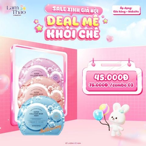  Mặt Nạ Dưỡng Trắng Banobagi Super Collagen Mask 