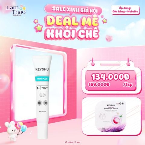  [TẶNG 1 MASK KEYSHU] Serum Giảm Mụn, Làm Dịu Da Keyshu Triki Plus 
