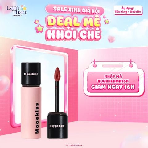  Son Bùn Lì Mịn Mooekiss Velvet Lip Mud 